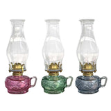 Maxbell Kerosene Lamp with Handle Candelabra for Dining Room Tabletop Christmas Pink