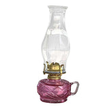 Maxbell Kerosene Lamp with Handle Candelabra for Dining Room Tabletop Christmas Pink