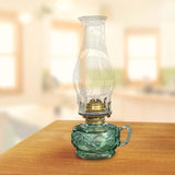 Maxbell Kerosene Lamp with Handle Candelabra for Dining Room Tabletop Christmas Green