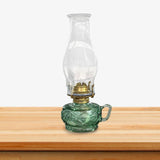Maxbell Kerosene Lamp with Handle Candelabra for Dining Room Tabletop Christmas Green
