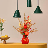 Maxbell Chinese New Year Ornament Spring Festival Holly Flower Bouquet Decor Desktop Style A