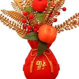 Maxbell Chinese New Year Ornament Spring Festival Holly Flower Bouquet Decor Desktop Style A