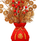 Maxbell Chinese New Year Ornament Spring Festival Holly Flower Bouquet Decor Desktop Style C