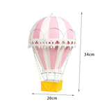 Maxbell Hot Air Balloon Ornament Pendant Decorative Home Desktop Scene Layout Pink