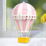 Maxbell Hot Air Balloon Ornament Pendant Decorative Home Desktop Scene Layout Pink