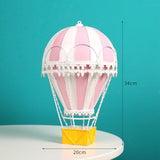 Maxbell Hot Air Balloon Ornament Pendant Decorative Home Desktop Scene Layout Pink