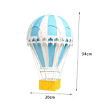 Maxbell Hot Air Balloon Ornament Pendant Decorative Home Desktop Scene Layout Light Blue