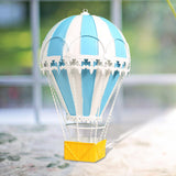 Maxbell Hot Air Balloon Ornament Pendant Decorative Home Desktop Scene Layout Light Blue