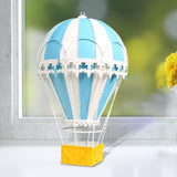 Maxbell Hot Air Balloon Ornament Pendant Decorative Home Desktop Scene Layout Light Blue