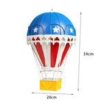 Maxbell Hot Air Balloon Ornament Pendant Decorative Home Desktop Scene Layout Blue