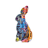 Maxbell Rabbit Statue Resin Sculptures Outdoor Ornaments Indoor Photo Props Window Standing