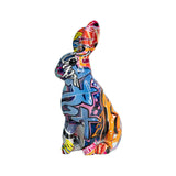 Maxbell Rabbit Statue Resin Sculptures Outdoor Ornaments Indoor Photo Props Window Standing
