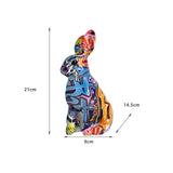 Maxbell Rabbit Statue Resin Sculptures Outdoor Ornaments Indoor Photo Props Window Standing