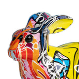 Maxbell Rabbit Statue Resin Sculptures Outdoor Ornaments Indoor Photo Props Window Lying