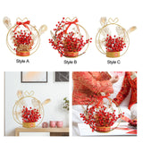 Maxbell Flower Basket Ornament Living Room Decor Indoor Door Hanging Spring Festival Style A