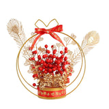 Maxbell Flower Basket Ornament Living Room Decor Indoor Door Hanging Spring Festival Style A