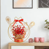 Maxbell Flower Basket Ornament Living Room Decor Indoor Door Hanging Spring Festival Style A