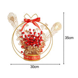 Maxbell Flower Basket Ornament Living Room Decor Indoor Door Hanging Spring Festival Style A