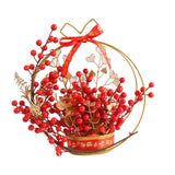 Maxbell Flower Basket Ornament Living Room Decor Indoor Door Hanging Spring Festival Style B