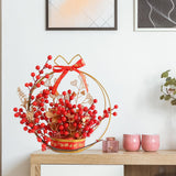 Maxbell Flower Basket Ornament Living Room Decor Indoor Door Hanging Spring Festival Style B