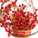 Maxbell Flower Basket Ornament Living Room Decor Indoor Door Hanging Spring Festival Style B