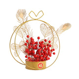 Maxbell Flower Basket Ornament Living Room Decor Indoor Door Hanging Spring Festival Style C