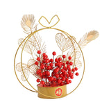 Maxbell Flower Basket Ornament Living Room Decor Indoor Door Hanging Spring Festival Style C