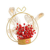 Maxbell Flower Basket Ornament Living Room Decor Indoor Door Hanging Spring Festival Style C