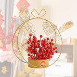 Maxbell Flower Basket Ornament Living Room Decor Indoor Door Hanging Spring Festival Style C