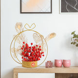 Maxbell Flower Basket Ornament Living Room Decor Indoor Door Hanging Spring Festival Style C