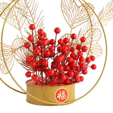 Maxbell Flower Basket Ornament Living Room Decor Indoor Door Hanging Spring Festival Style C