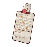 Maxbell Cute Perpetual Calendar Educational Montessori Reusable Mini Desk Calendar Obedient Rabbit