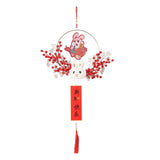 Maxbell Chinese New Year Hanging Decorations Ornament Wreath Pendant for Decor Style A