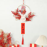Maxbell Chinese New Year Hanging Decorations Ornament Wreath Pendant for Decor Style A