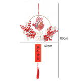 Maxbell Chinese New Year Hanging Decorations Ornament Wreath Pendant for Decor Style A