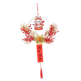 Maxbell Chinese New Year Hanging Decorations Ornament Wreath Pendant for Decor Style B