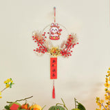 Maxbell Chinese New Year Hanging Decorations Ornament Wreath Pendant for Decor Style B