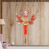 Maxbell Chinese New Year Hanging Decorations Ornament Wreath Pendant for Decor Style B