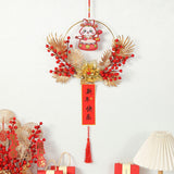 Maxbell Chinese New Year Hanging Decorations Ornament Wreath Pendant for Decor Style B