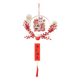 Maxbell Chinese New Year Hanging Decorations Ornament Wreath Pendant for Decor Style C