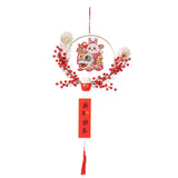 Maxbell Chinese New Year Hanging Decorations Ornament Wreath Pendant for Decor Style C