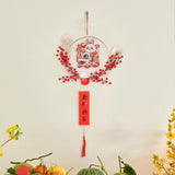 Maxbell Chinese New Year Hanging Decorations Ornament Wreath Pendant for Decor Style C