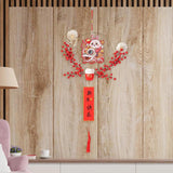 Maxbell Chinese New Year Hanging Decorations Ornament Wreath Pendant for Decor Style C