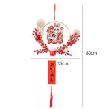 Maxbell Chinese New Year Hanging Decorations Ornament Wreath Pendant for Decor Style C