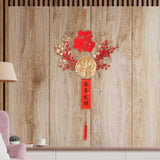Maxbell Chinese New Year Hanging Decorations Ornament Wreath Pendant for Decor Style D