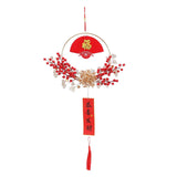 Maxbell Chinese New Year Hanging Decorations Ornament Wreath Pendant for Decor Style E