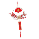 Maxbell Chinese New Year Hanging Decorations Ornament Wreath Pendant for Decor Style E