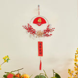 Maxbell Chinese New Year Hanging Decorations Ornament Wreath Pendant for Decor Style E