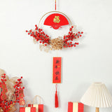 Maxbell Chinese New Year Hanging Decorations Ornament Wreath Pendant for Decor Style E