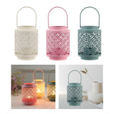 Maxbell Votive Tealight Candle Holder Ornament Candlestick for Shelf Fireplace Hotel White